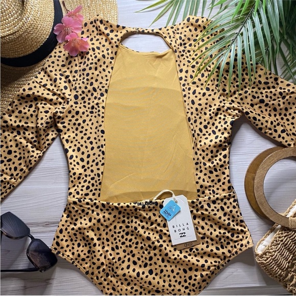Billabong Animal Print One Piece Long Sleeve Swimsuit - Picture 4 of 8